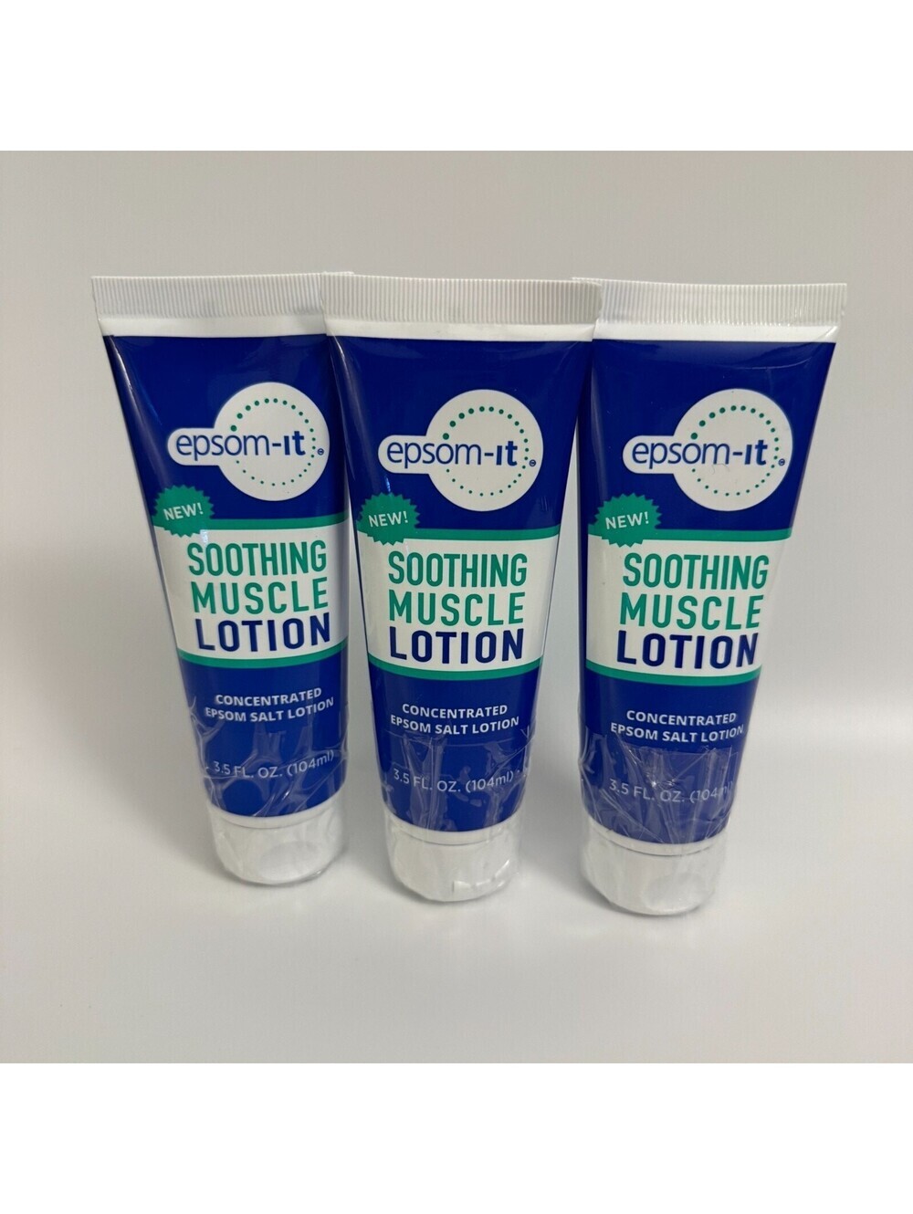 Epsom-It Soothing Muscle Concentrated Epsom Salt Lotion 3.5 Fl Oz Pack of 3